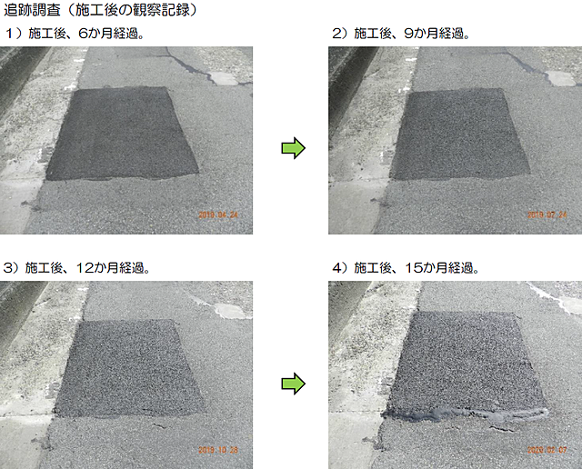 橋面舗装の補修施工例 ラバファルト クラック抑制 ひび割れ 防水層 特殊アスファルトの製造 施工 販売 埼玉県加須市